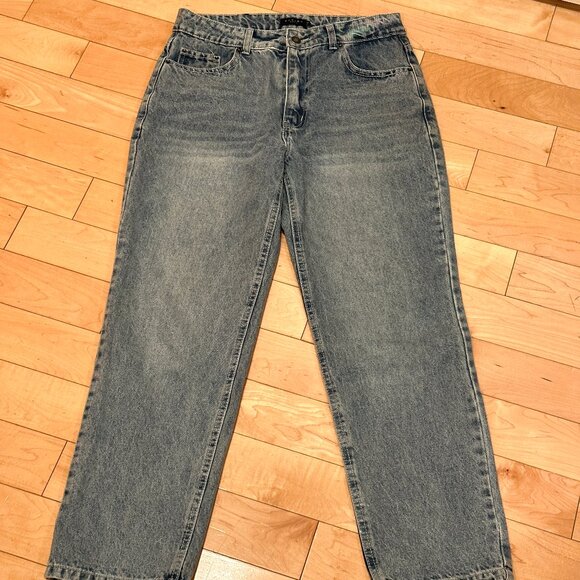 Zarina Denim - Mid Rise, Straight Jeans Women, Denim Wide Pants